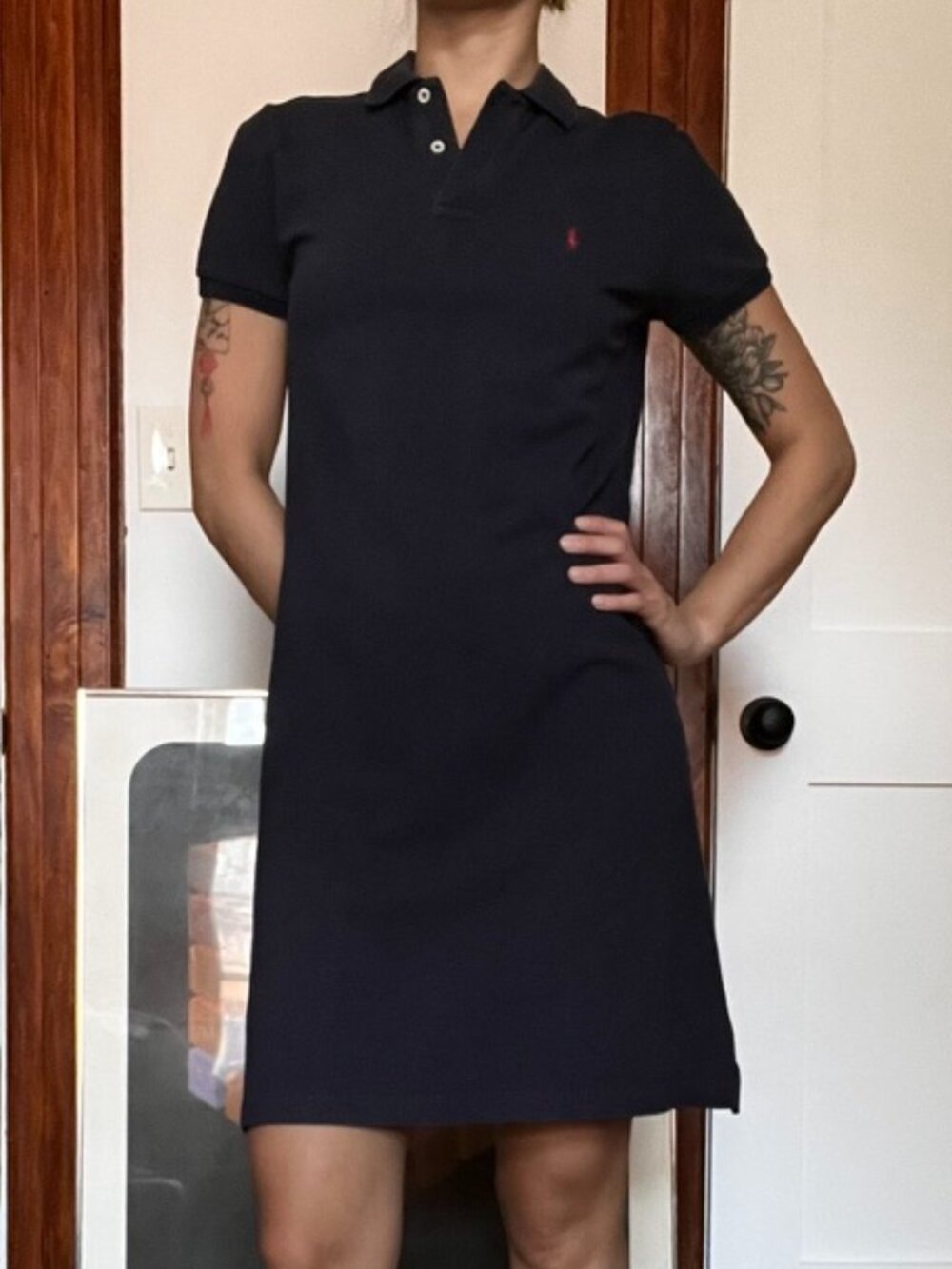 Navy Blue Polo Dress